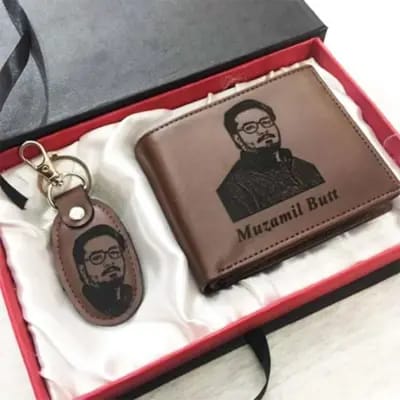 Customized Picture Wallet + Keychain
