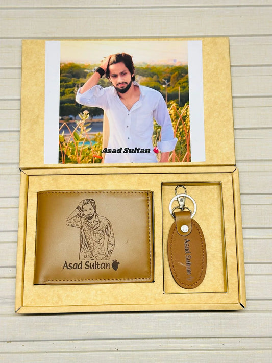 Customized Picture Wallet + Keychain